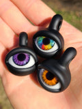 CUSTOM: Matte Black Eye Glass Pendant