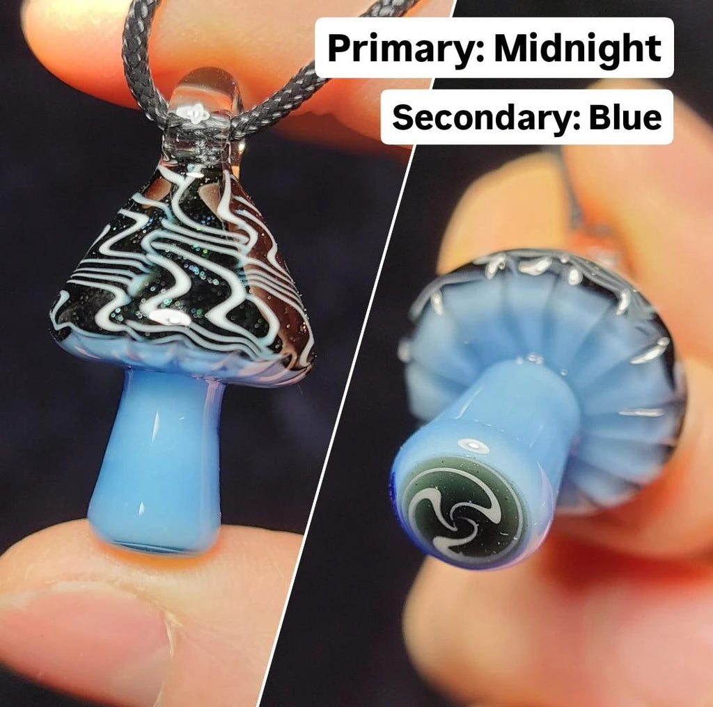 CUSTOM: Linework Mushroom Pendant