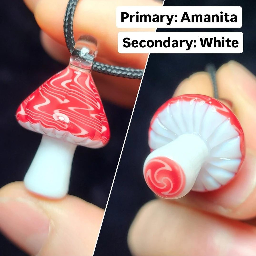 CUSTOM: Linework Mushroom Pendant