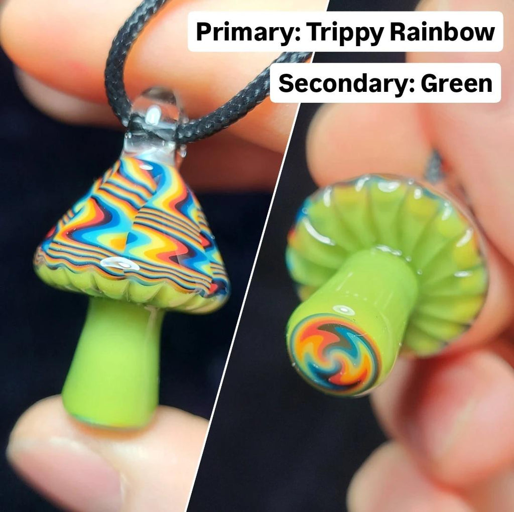 CUSTOM: Linework Mushroom Pendant