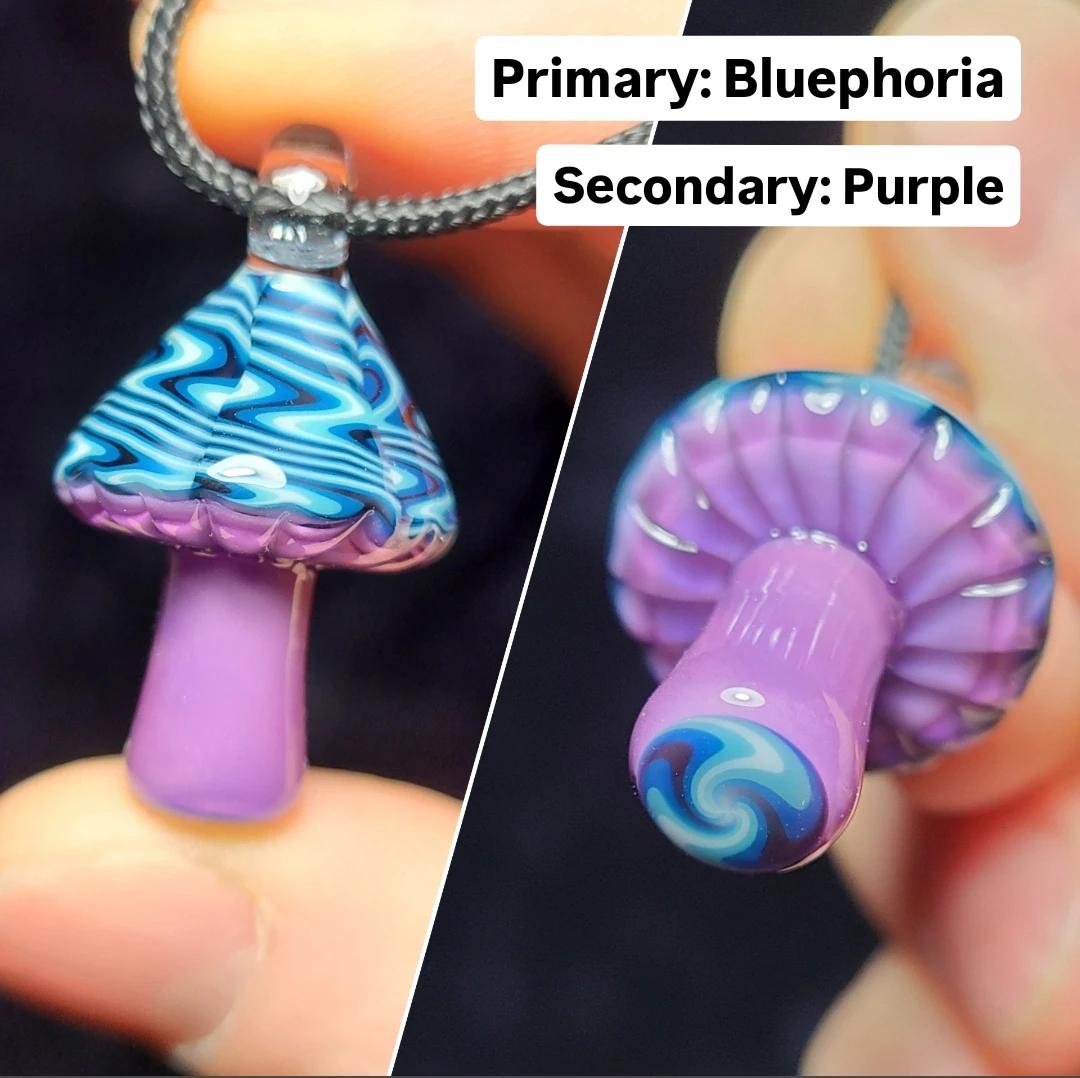 CUSTOM: Linework Mushroom Pendant