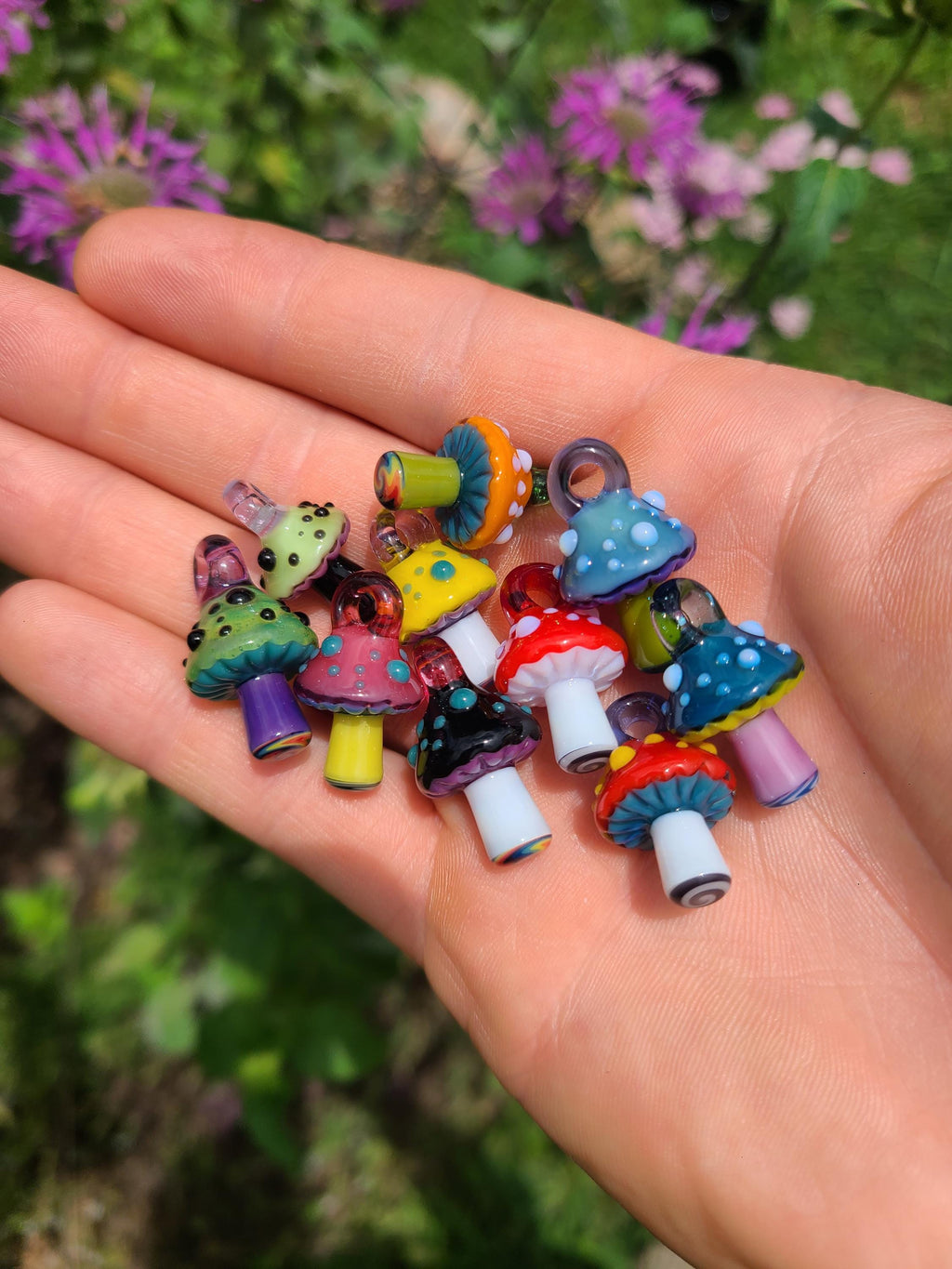 Artist's Choice: Mini Mushroom Glass Pendant