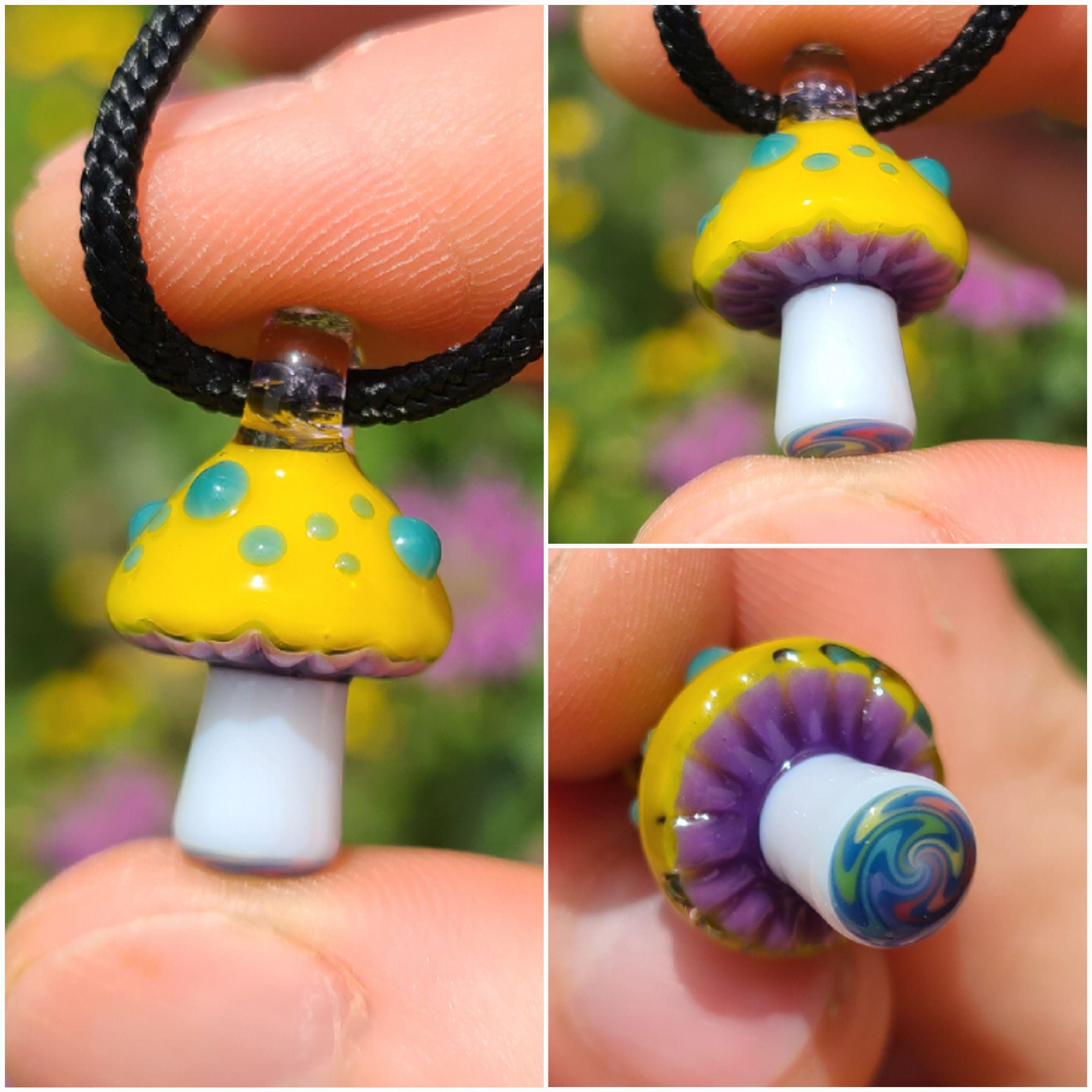 Artist's Choice: Mini Mushroom Glass Pendant