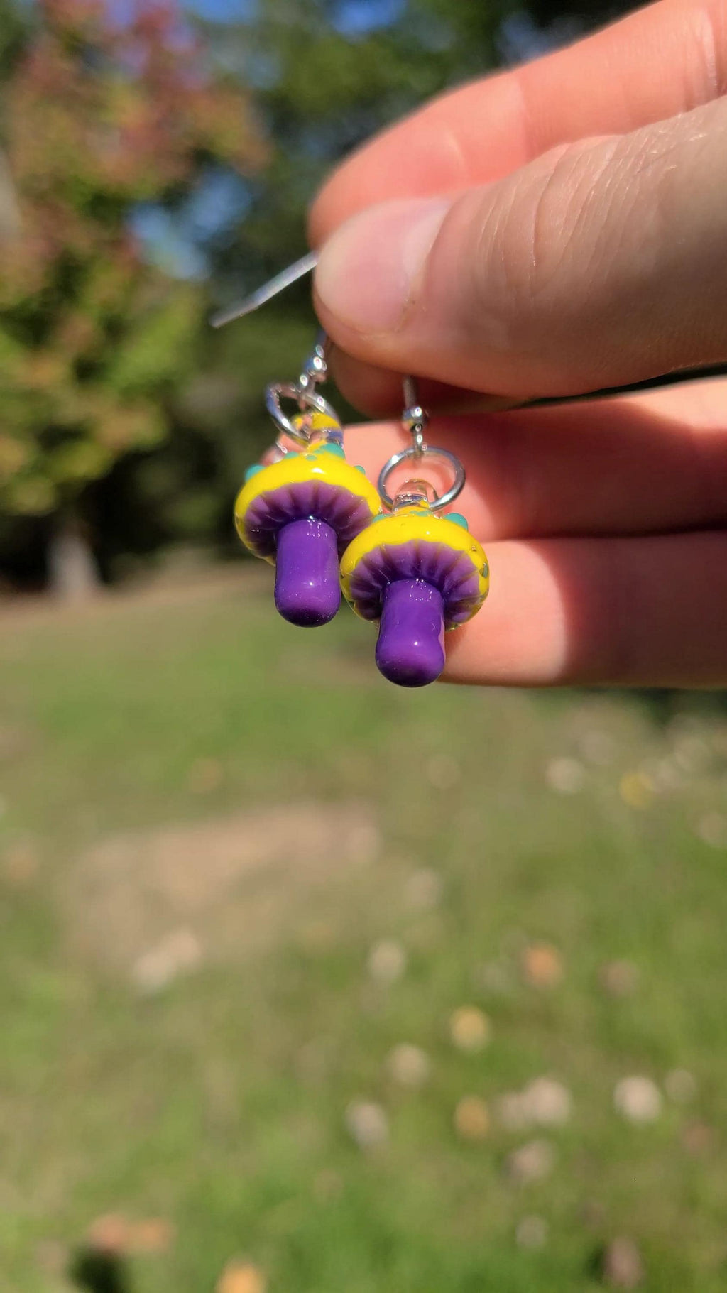 Wildberry Lemonade Mushroom Earrings *Made to Order*