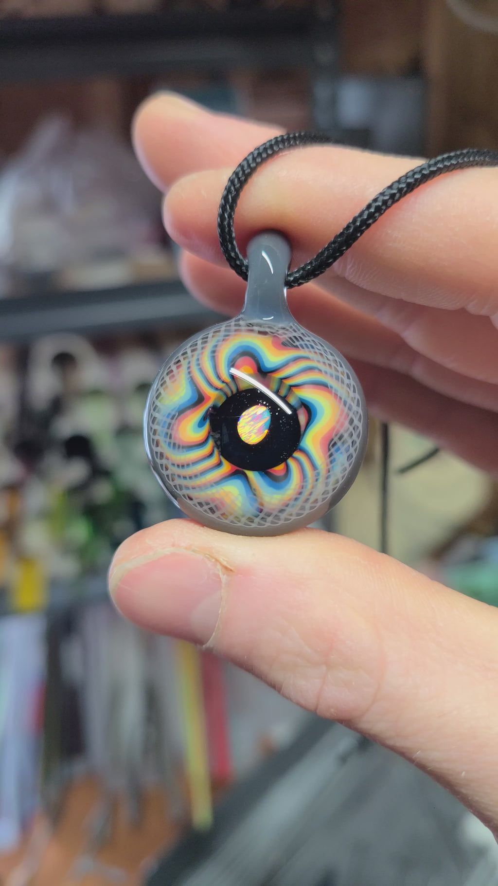 Opal Rainbow Portal Glass Pendant *Second Quality*
