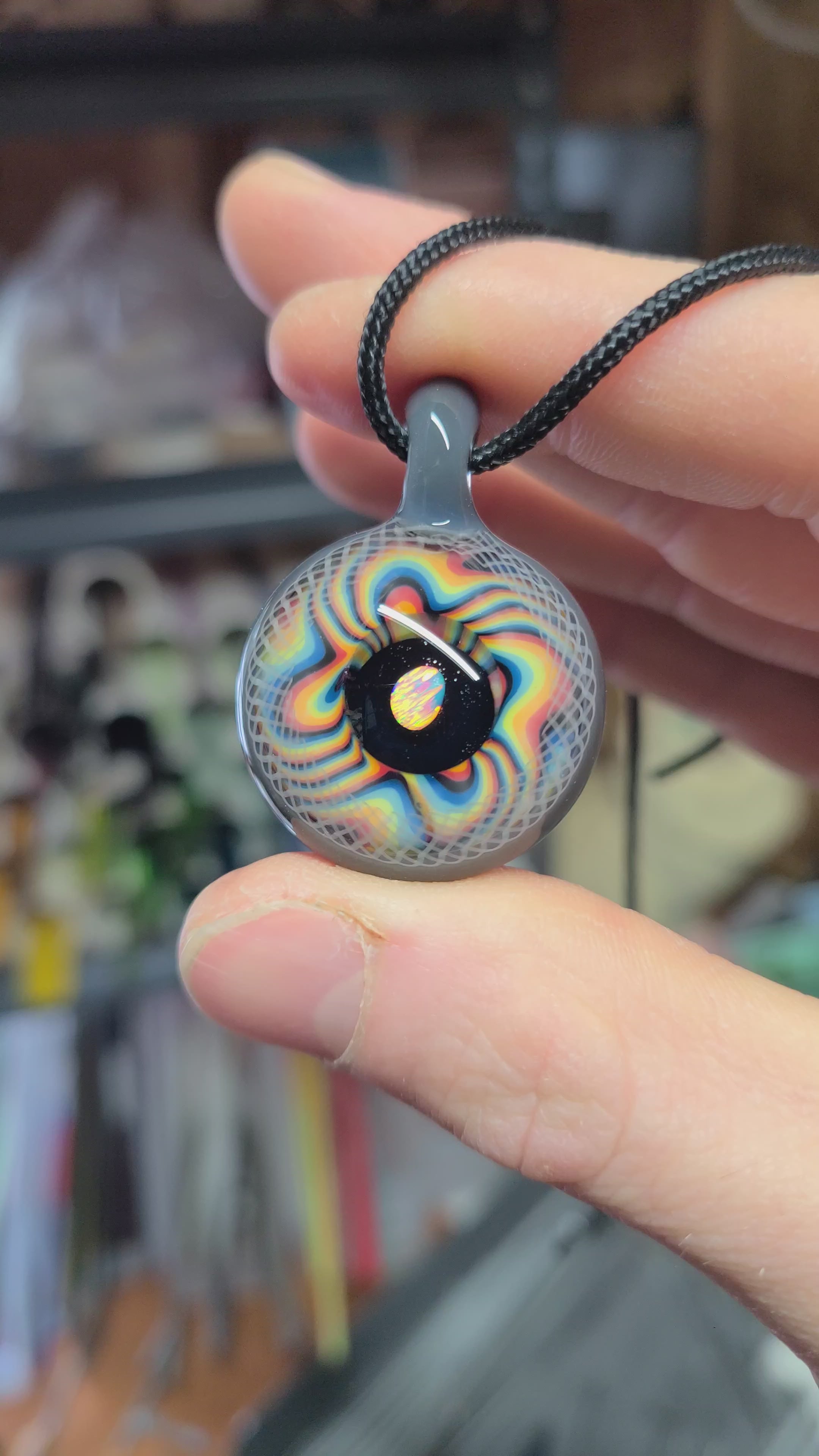 Opal Rainbow Portal Glass Pendant *Second Quality*