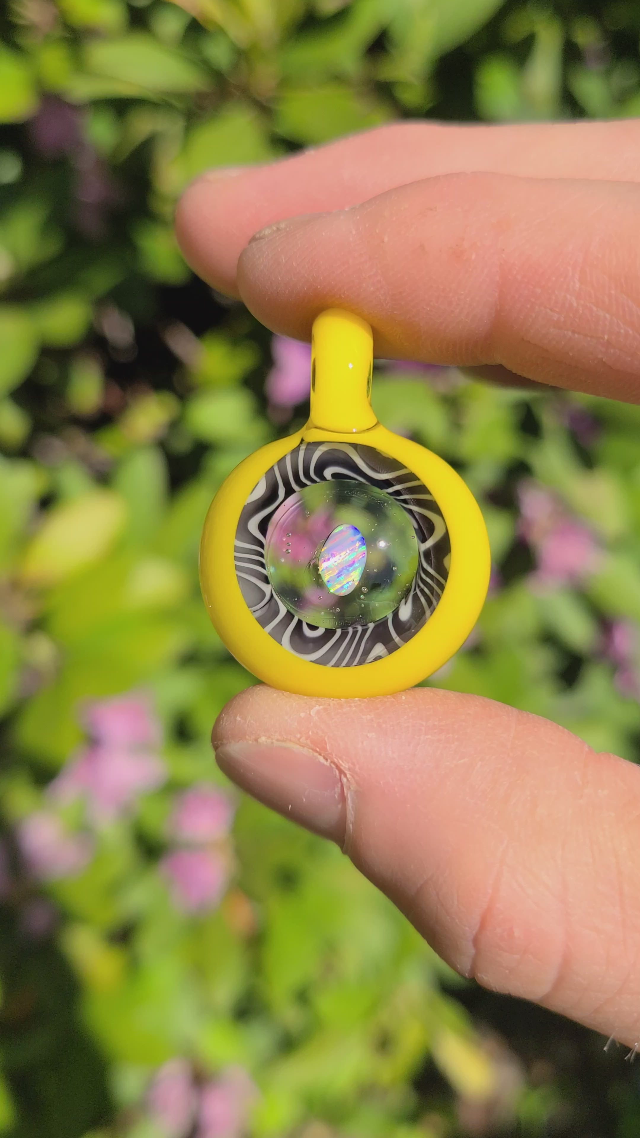 UV Opal Lens Portal Glass Pendant
