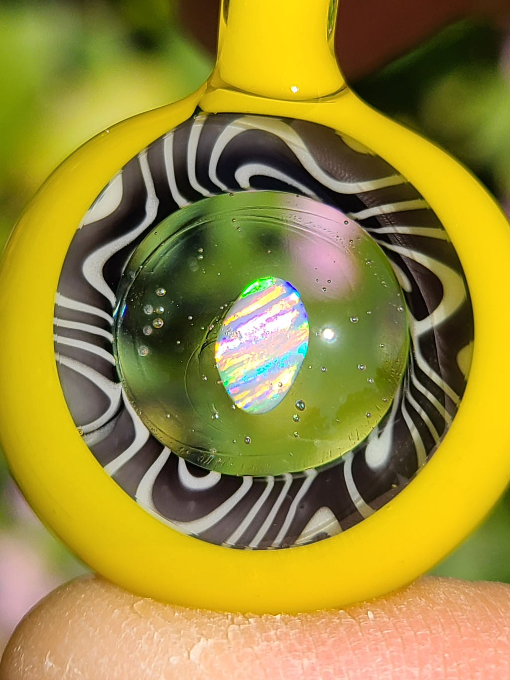 UV Opal Lens Portal Glass Pendant
