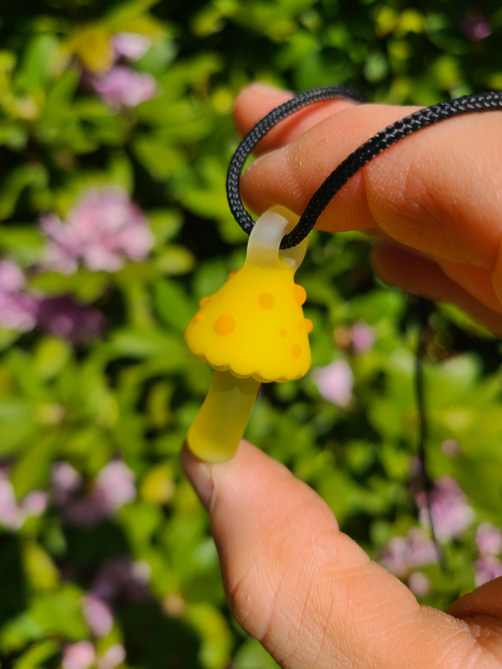 Full UV Matte Mushroom Glass Pendant