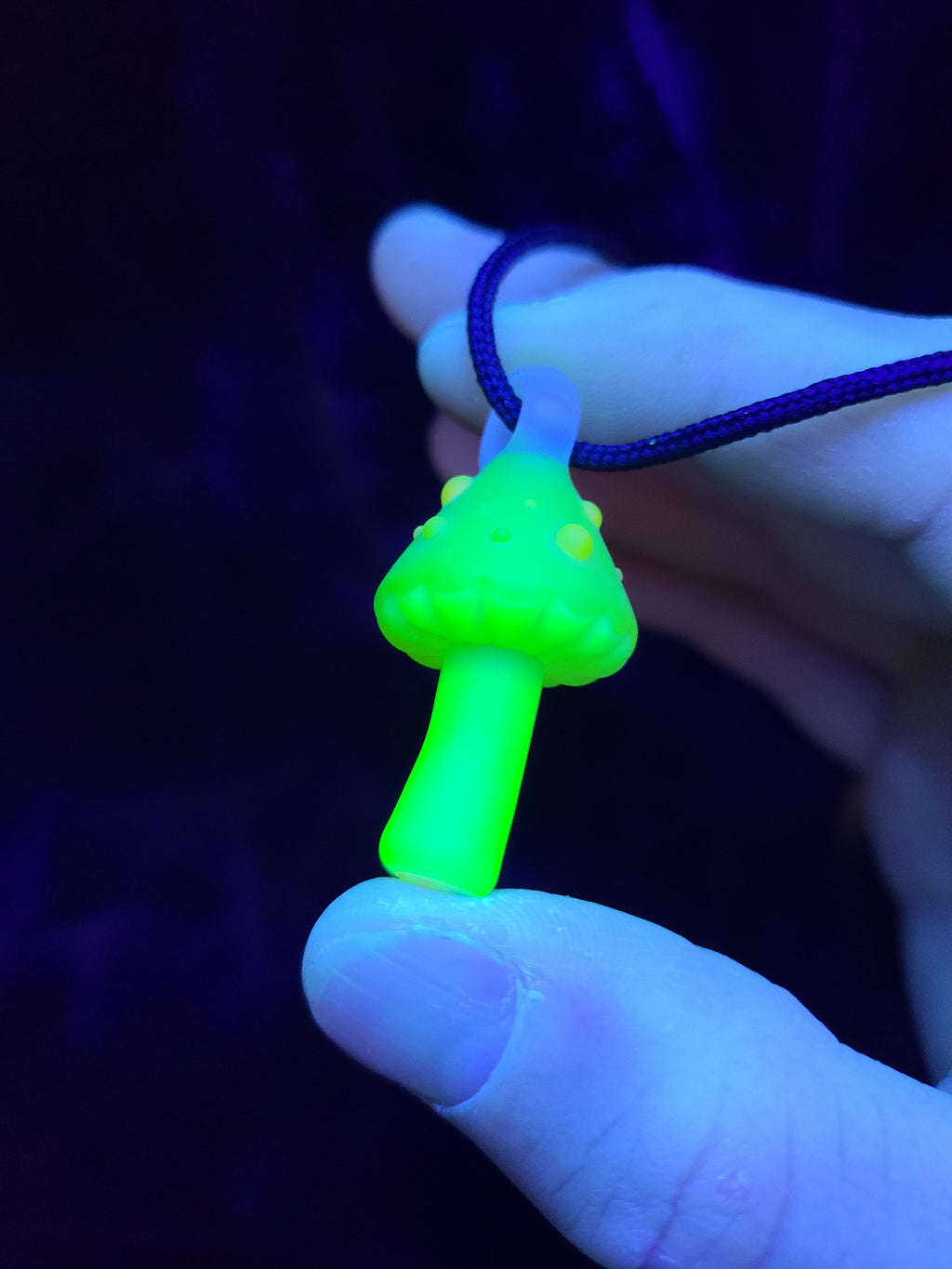 Full UV Matte Mushroom Glass Pendant