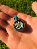 Floating Flower Glass Pendant