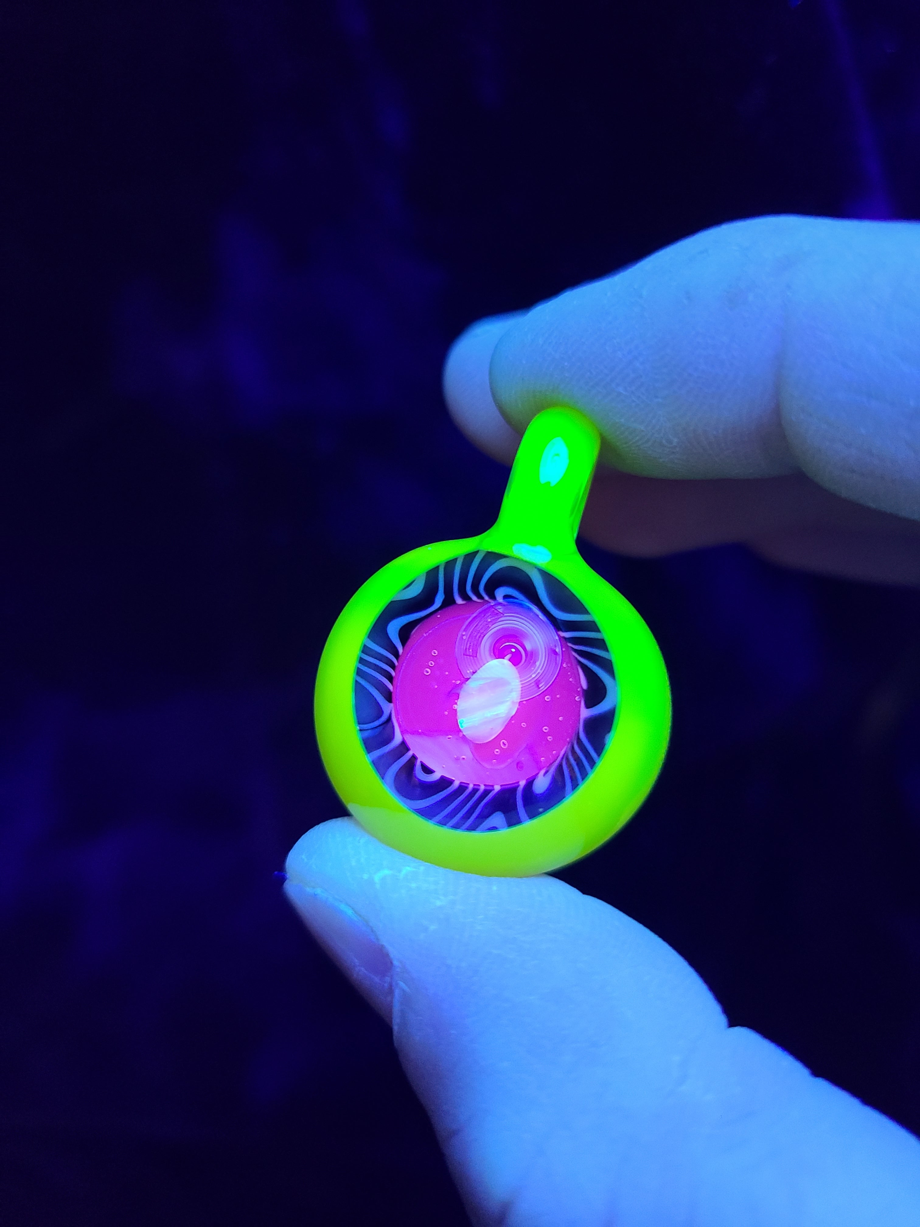 UV Opal Lens Portal Glass Pendant