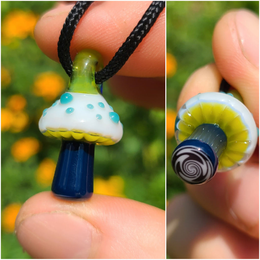 MYSTERY Mini Mushroom Glass Pendant