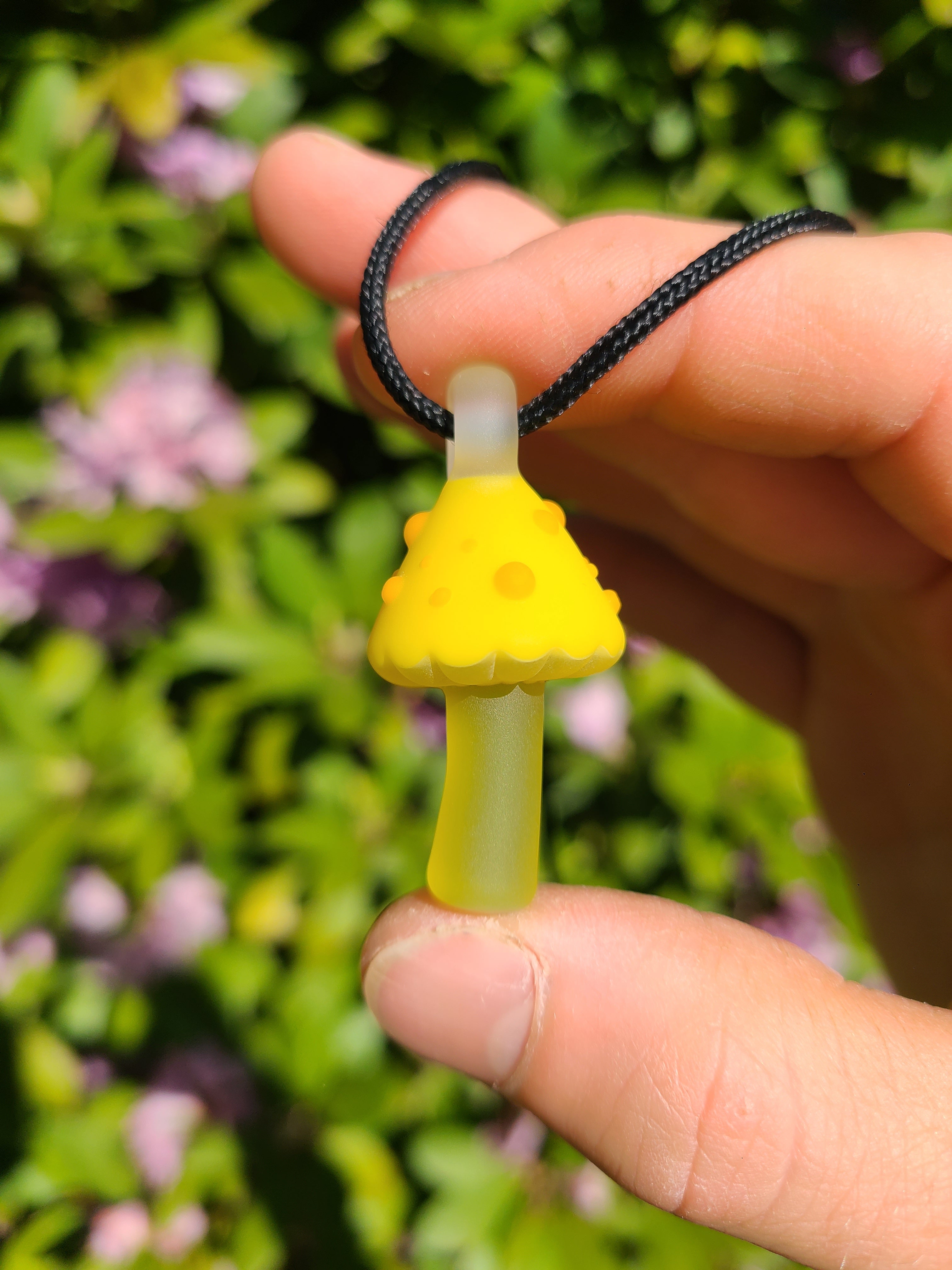 Full UV Matte Mushroom Glass Pendant
