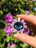 Eye Flower Glass Pendant