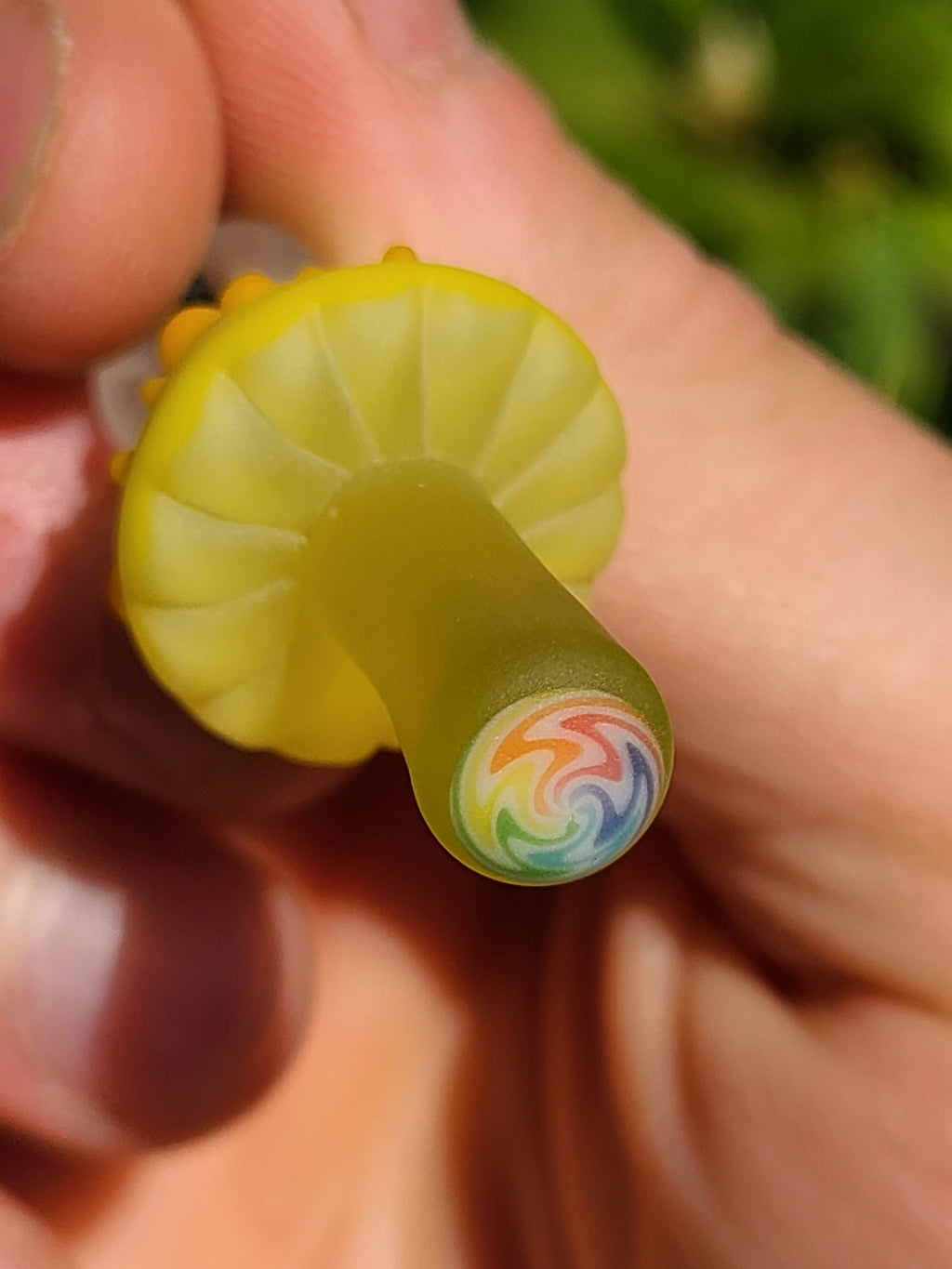 Full UV Matte Mushroom Glass Pendant