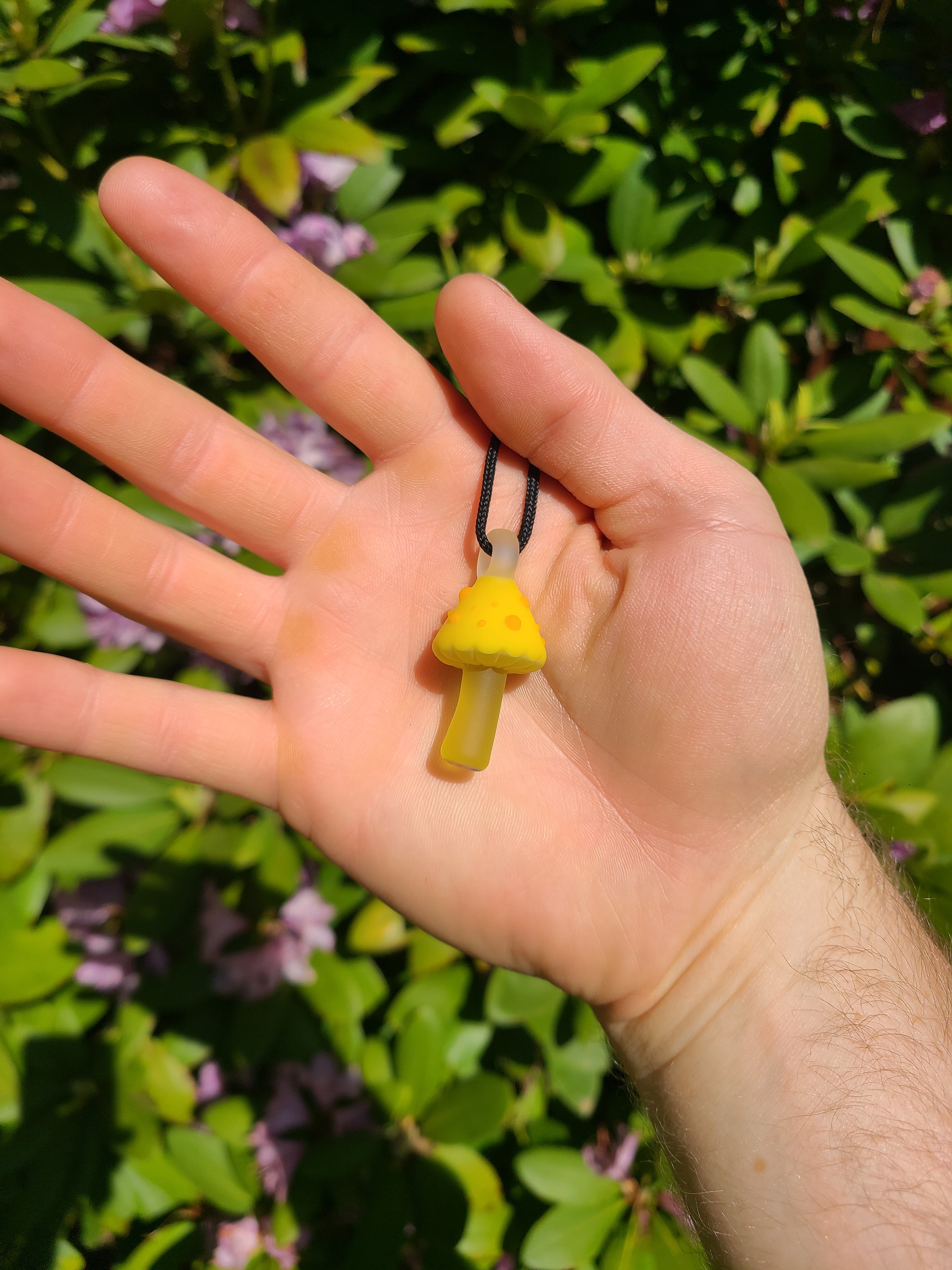 Full UV Matte Mushroom Glass Pendant